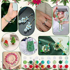 1080 шт. 24-х видов смешанных стеклянных бусин GLAD-PH0001-09