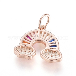 Латунные микро проложить кубического циркония подвески&nbsp;LS-ZIRC-G166-26RG