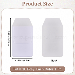 10 Stück 10 Farben rechteckige PVC-Stifttasche für Arzt&nbsp;AJEW-CP0009-33