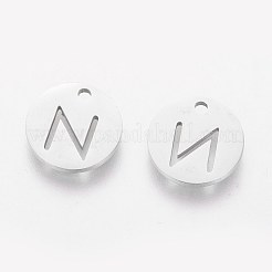Anlaufgeschützte Charms aus Edelstahl 201&nbsp;STAS-Q201-T051-N