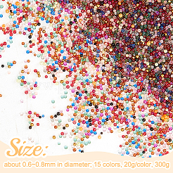 DIY 3 D украшения искусства ногтя бисера мини стекла&nbsp;MRMJ-OC0002-05