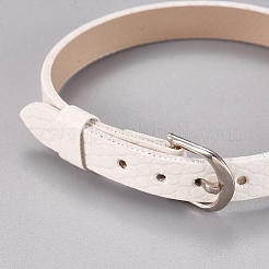 Bracelet en cuir pu&nbsp;BJEW-WH0010-01E
