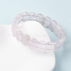 Женские браслеты из овальных бусин натурального аметиста&nbsp;BJEW-Z149-03