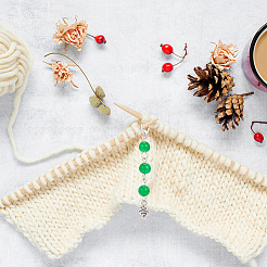 Украшения из стеклянных круглых бусин&nbsp;HJEW-AB00565