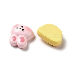 Кабошоны из непрозрачной смолы с мультяшными животными RESI-R443-02