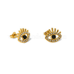 Pendientes vintage de acero inoxidable 304 con diseño de mal de ojo&nbsp;GK8780