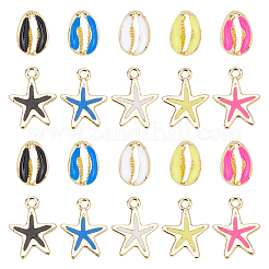 40 шт. 10 стильных подвески из сплава с покрытием&nbsp;FIND-PH0004-09