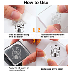 PVC-Plastikstempel&nbsp;DIY-WH0167-56-72
