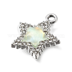 Pendenti in strass di cristallo in lega di placcatura uv&nbsp;RB-CBAD37D-23P