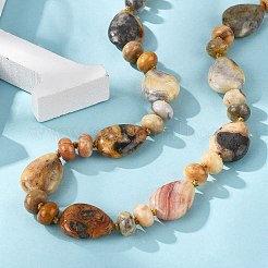 Натуральные сумасшедшие агатовые бисерные ожерелья NJEW-S399-23