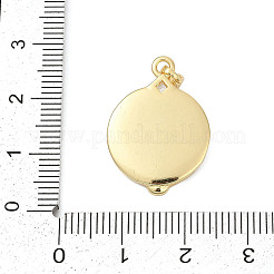 Латунные микро проложить кубического циркония подвески KK-U068-06G