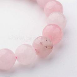 Естественно розовый кварц стрейч браслеты&nbsp;BJEW-JB02428