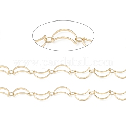 Латунные цепи с полыми лунными звеньями CHC-M025-09G