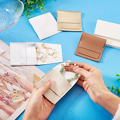 5 шт. 5-х цветных квадратных конвертов из искусственной кожи&nbsp;ABAG-TA0001-81