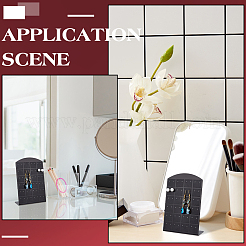 Акриловые подставки для сережек арочной формы с 48 отверстием EDIS-WH0016-058A