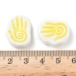 Фарфоровые бусины ручной работы&nbsp;PORC-D025-02G