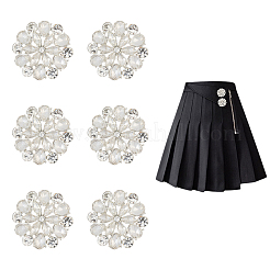 6 шт. пуговицы со стразами из сплава&nbsp;BUTT-MA0001-06