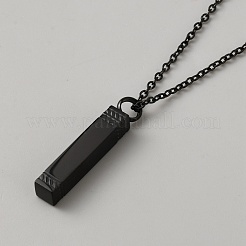 Ожерелья для флаконов духов из нержавеющей стали NJEW-WH0029-037EB