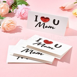 4 шт. поздравительные открытки из крафт-бумаги AJEW-FS0001-30C