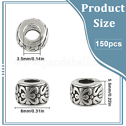 150 шт. бусины из тибетского серебряного сплава&nbsp;FIND-SP0001-93