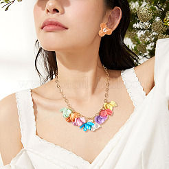 320шт 8 цвета непрозрачные акриловые подвески SACR-TA0001-41