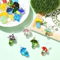 21шт 21 цвета подвески ручной работы лэмпворк&nbsp;LAMP-CJ0002-30