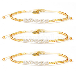 3шт. стеклянные круглые плетеные бусины-браслеты для женщин&nbsp;UE2399-1