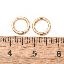 真鍮は、丸カンを閉じ  ラウンド  ゴールドカラー  8x1.2mm&nbsp;KK-CBA75F9-02