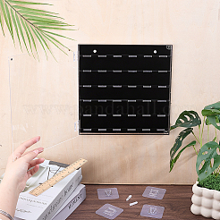 アクリル製ギターピック収納ボックス  正方形  240x240x18mm&nbsp;ODIS-WH0025-348A