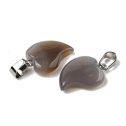 Природные серые агаты подвески&nbsp;G-B127-11P-10