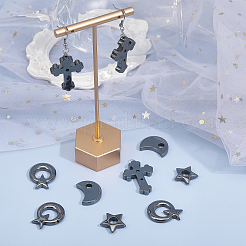 16 шт. 4 стиля подвески из синтетического немагнитного гематита&nbsp;G-CA0001-77