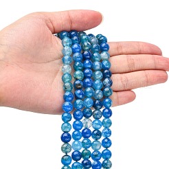 Естественно хрустят агат бисера пряди G-K166-07F-8mm-06