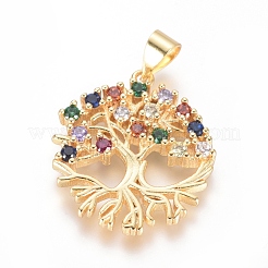 Латунные микро проложить кубического циркония подвески&nbsp;KK-I657-25G