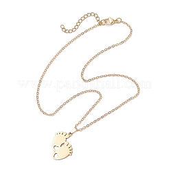 Collier pendentif en acier inoxydable 304 pour la fête des mères&nbsp;NJEW-TA00194-03