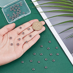 50 шт. бусины из нержавеющей стали марки 304 STAS-ME0002-64