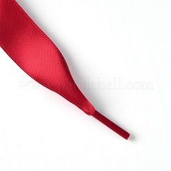 Flache Schnürsenkel aus glattem Polyestersatin&nbsp;DIY-WH0265-05F