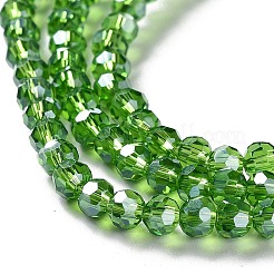 Гальванические стеклянные бусины&nbsp;EGLA-R015-4mm-14