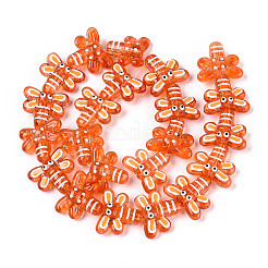 Эмалевые бусины ручной работы в технике лэмпворк LAMP-T023-26H