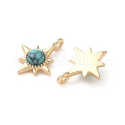 Подвески-звезды из синтетической бирюзы&nbsp;KK-L250-04G