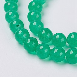 Chapelets de perles de jade blanche naturelle&nbsp;G-G756-03-4mm