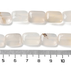Chapelets de perles en agate blanche naturelle&nbsp;G-K357-D20-01