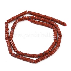 Натуральные красные яшмы бусы пряди&nbsp;G-G345-C19-2x4mm