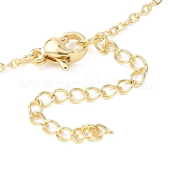 Collares de cadena de eslabones con inicial de latón para mujer&nbsp;FS-WG848C9-06