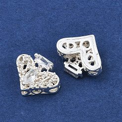 Многожильные звенья из латуни с паве из кубического циркония ZIRC-F145-09S-01