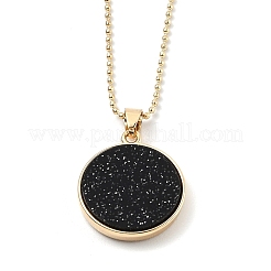 Collane del pendente del rhinestone della lega&nbsp;NJEW-H306-A05-G