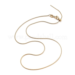 Регулируемый слайдер 201 ожерелье из круглой цепочки-змейки из нержавеющей стали&nbsp;LS-NJEW-K270-01G-01
