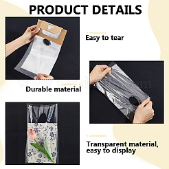 100 bolsa de plástico impermeable para colgar periódicos en la puerta.&nbsp;ABAG-WH0044-97