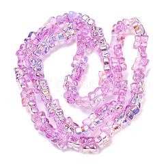 Chapelets de perles en verre transparente  &nbsp;GL-CBAAE04-02J