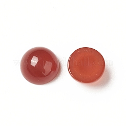 天然石赤瑪瑙カボション  染め＆加熱  半円  4x2mm&nbsp;G-G994-J02-01