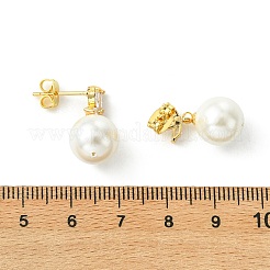 Pendientes colgantes de latón con micro circonitas cúbicas para mujer&nbsp;EJEW-JE07280-01
